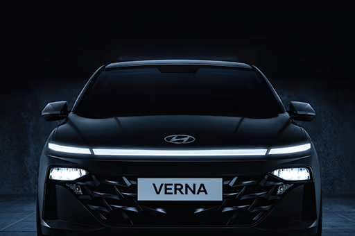Hyundai Verna Horizon LED positioning lamps and DRLs